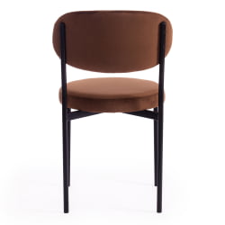 Стул REVO (mod. 7033) ткань/металл, 47х54х82 см, высота до сиденья 47 см, коричневый barkhat 12/черный