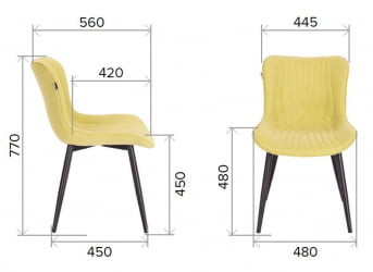 Стул Everprof Aqua Ткань Светло-зеленый