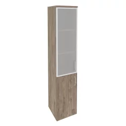Шкаф высокий узкий левый ОНИКС О.СУ-1.2Р(Л) Тиквуд Темный / ONIX O.SU-1.2R(L)