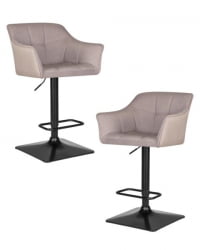 Стул барный DOBRIN RALF (светло-серый (LAR-106D-25)) 2 шт