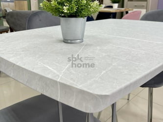 Крышка обеденного стола, Дублин (1250*750*32) Торос Бьянка, 70506 