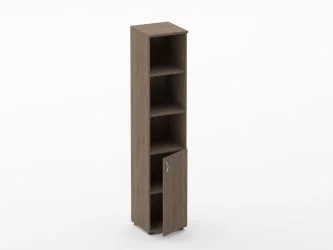 Шкаф высокий полуоткрытый Твин 16.16.14Пр Дуб Верцаска / Twin