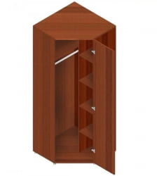 Угловой гардеробный шкаф Р.Ш-10 Крафт белый