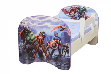 Кровать детская с фотопечатью без ящика 800*1900 Супергерои