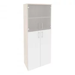 Шкаф высокий широкий ОНИКС О.СТ-1.7 Денвер Светлый/Белый / ONIX O.ST-1.7