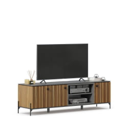 Тумба ТВ 1600 Элиот ЛД 414.030.000 Оникс Серый/Орех фактурный