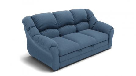 Диван Хост (ЗР) Цвет фасада: Голубой; Тип: Прямой; Материал фасада: Металл/Велюр