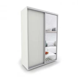 Шкаф-купе 2-х дверный Акцент-Сим ДЗ 1400х600  Выбеленное дерево