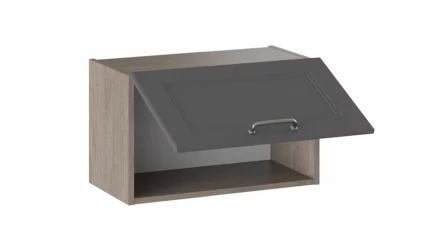 Шкаф навесной Одри В_36-60_1ДО Дуб Сонома трюфель/Серый шелк