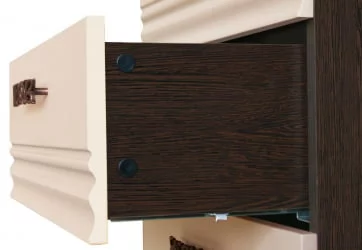 Комплект мебели для спальни Катрин №04 Дуб венге Белый песок Санчо крем Браун вуд