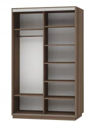 Шкаф-купе двухдверный Экспресс Дуо 1400х2400х Лондон/Ясень шимо тёмный / 1400х2400h