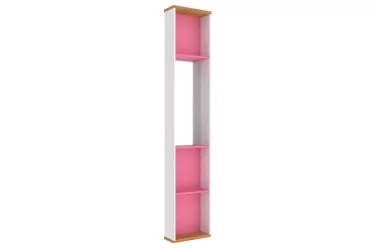 Стеллаж с зеркалом Урбан ЛД 528.080.000 Белый/Розовый