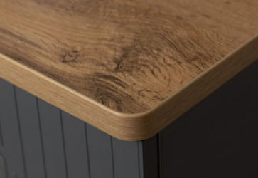 Стол письменный (лев/прав) Монако 902.24 Дуб Вотан Оникс Графит