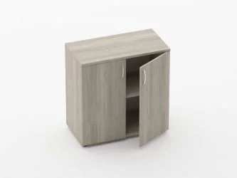 Шкаф низкий закрытый Glassy 6.08.131 Дуб сантана светлый