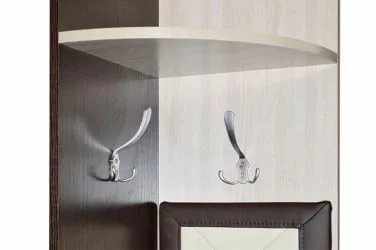 Вешалка с обувницей Ольга 8 Ясень шимо светлый Венге