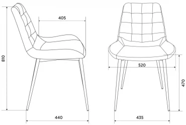 Стул для кухни Бюрократ KF-6 Коричневый Light 10