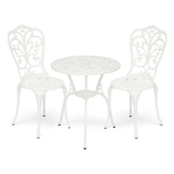 Зона отдыха Secret De Maison Romance (стол +2 стула) алюминиевый сплав, D60/H67, 53х41х89см, butter white