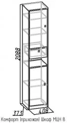 Шкаф МЦН 8 Комфорт Дуб Сонома (прихожая)