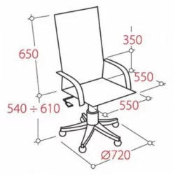 Кресло руководителя EChair-405 235109 Черное