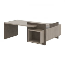 Стол руководителя правый WOOD&STONE СФ-531212 Дрифтвуд Бетон Чикаго темный