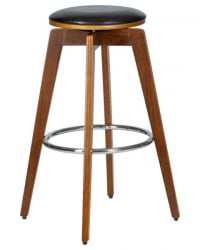 Табурет барный DOBRIN TOM 77 (цвет черный глянец PU ABD 002) 2 шт