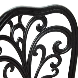 Зона отдыха Secret De Maison Romance (стол +2 стула) алюминиевый сплав, D60/H67, 53х41х89см, черный