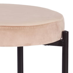 Табуретка REVO (mod. 7034) ткань/металл, 44 х 44 х 47 см, бежевый barkhat 5/черный