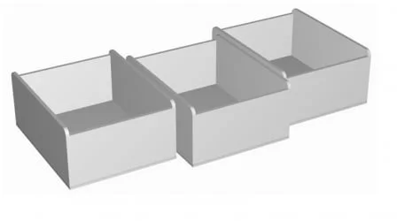 Ящики выкатные RooRoom VK-11 Белые