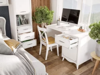 Комплект мебели для детской Элис №3 Белый