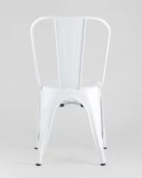 Стул TOLIX с высокой спинкой Белый глянцевый