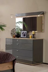 Комод 1200 с 4 ящиками Фиджи ЛД 659.050.000 Дуб Золотой Антрацит