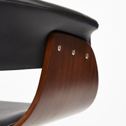 Кресло VIMTA орех, кож/зам черный