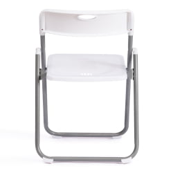 Стул со спинкой FOLDER (mod. 3017H) каркас: металл, сиденье/спинка: пластик, 49 x 46.5 x 73.5 см, white (белый) / grey (серый)