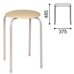 Кухонный стул РС01-Т011В кожзам Бежевый