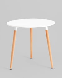 Стол круглый EAMES DST NEW D=80 белый