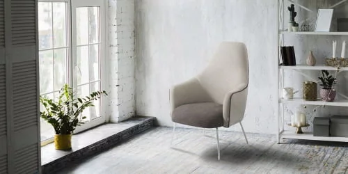 Кресло-качалка Micuna (Микуна) Wing/Moom white текстиль light grey/dark grey