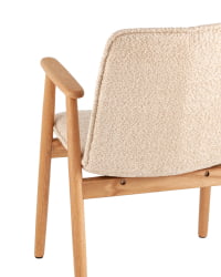 Стул обеденный Пхило с деревянными ножками бежевый / Philo