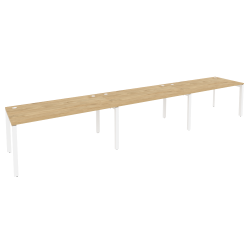 Рабочая станция на П-образном м/к ОНИКС О.МП-РС-3.4.8 Тиквуд Светлый/Белый / ONIX O.MP-RS-3.4.8