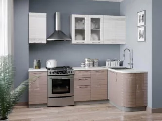 Шкаф кухонный 800 со стеклом Анастасия ЛД 006.561.000 Белый