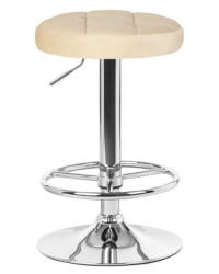 Табурет барный ДОБРИН БРУНО (бежевый велюр (МДЖ9-10)) / DOBRIN BRUNO (MJ9-10))