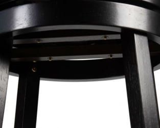 Вращающийся полубарный стул DOBRIN TONY COUNTER (капучино, черный) 2 шт