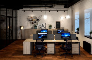 Мебель для офиса Sigma №7 Дуб светлый