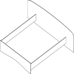 Кровать Проспект Гм.КРО-22 дуб