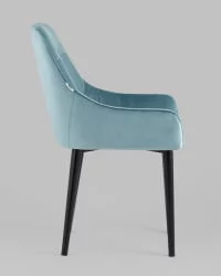 Стул Джоан велюр Пыльно-голубой