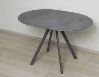 Раздвижной овальный стол Орфей 50 (02) Бетон темный