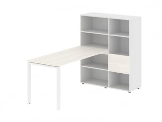 Рабочая станция EDIS EURST 1115 Ясень Траун Белый Белый