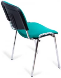 Стул ZP_UP_EChair Rio ИЗО хром ткань зеленая 550731