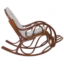 Кресло-качалка CLASSIC MI-001 с подушкой Коньяк