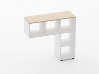 Стеллаж к столу Deka 9.08.12 Туя/Белый