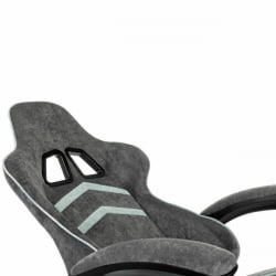 Геймерское кресло BRABIX Shooter GM-12, 2 подушки, ткань, серое